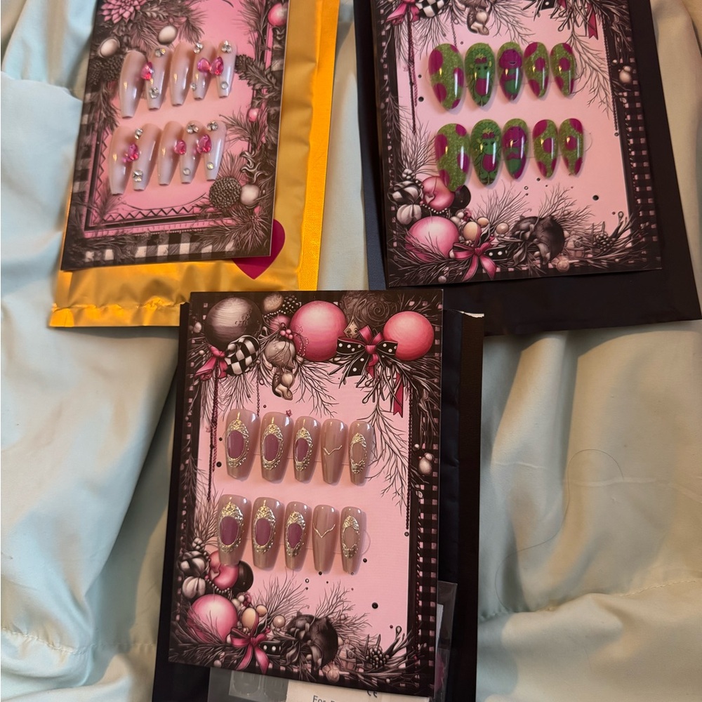 Press on nails character and not character seven dollars per set